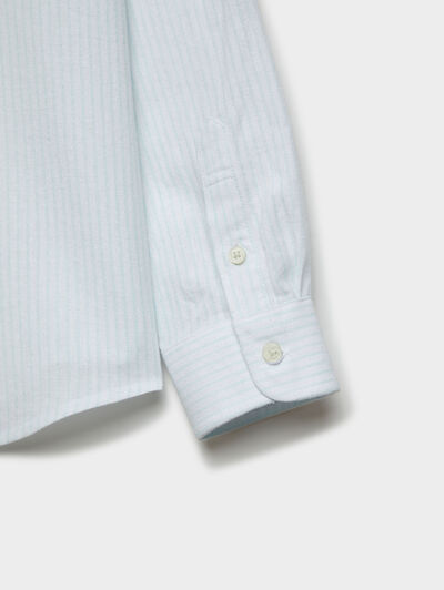 CAMISA LINO MAO KIDS VERDE AGUA