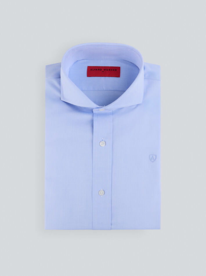 CAMISA ERIK TWILL CELESTE