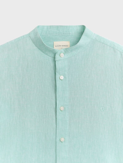 CAMISA LINO MAO VERDE