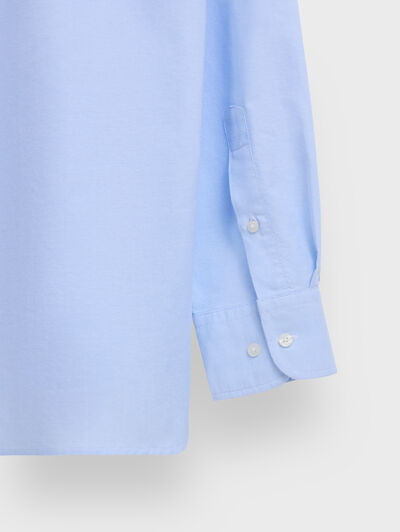 CAMISA OXFORD SOLID CELESTE