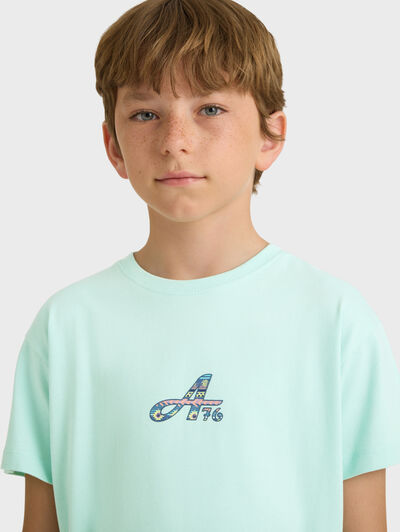 CAMISETA MASAI KIDS VERDE AGUA