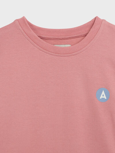 SUDADERA LOGO KIDS ROSA