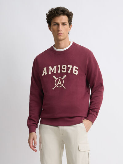 SUDADERA PATCH BURDEOS