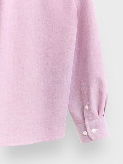 CAMISA OXFORD SOLID KIDS BURDEOS