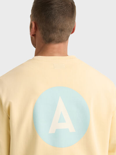 SUDADERA LOGO AMARILLO