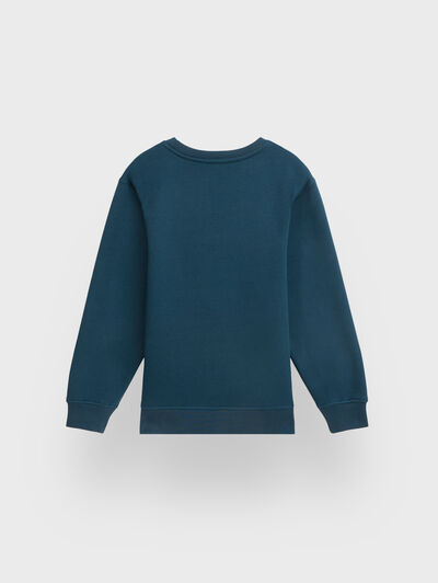 SUDADERA BASICA KIDS AZUL