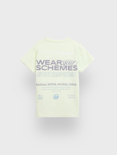 CAMISETA SCHEMES KIDS VERDE