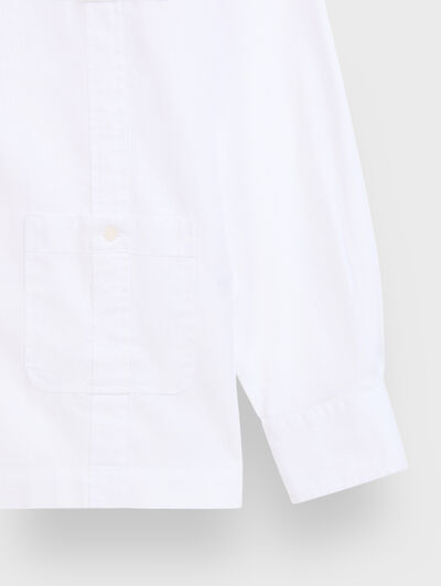 CUBANA LINO CHAMBRAY BLANCO