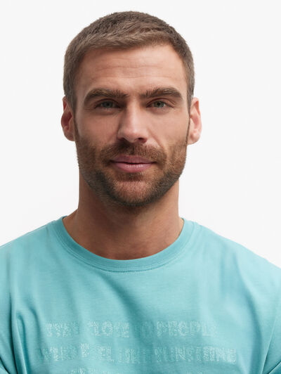 CAMISETA FEEL VERDE AGUA