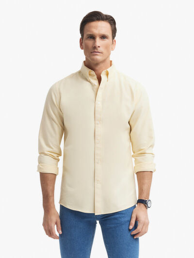 CAMISA OXFORD SOLID AMARILLO