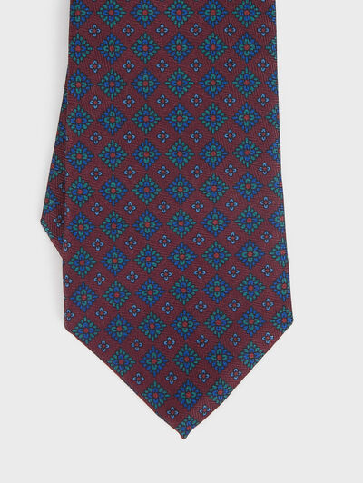 CORBATA PRINTED BURDEOS