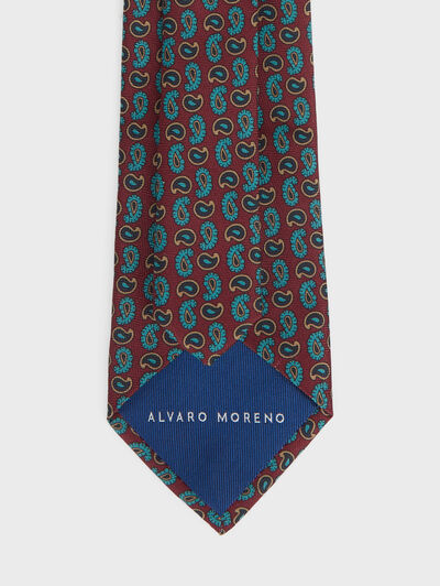 CORBATA PRINTED BURDEOS