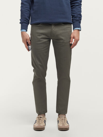 PANTALON 5 POCKETS VERDE