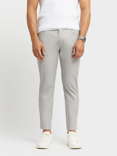 PANTALON DIAGONAL 5P GRIS
