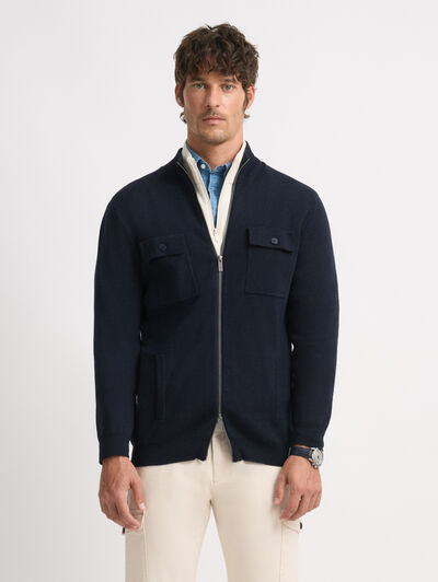 CARDIGAN BRAM AZUL MARINO