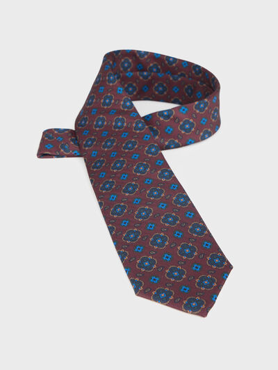 CORBATA PRINTED BURDEOS