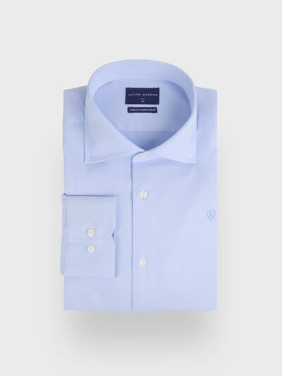 CAMISA MISTER NIDO CELESTE