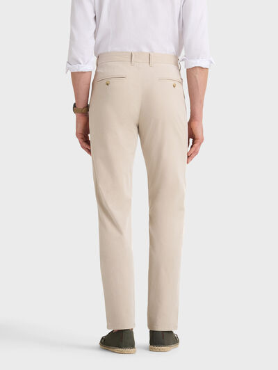 PANTALON DIAGONAL BEIGE