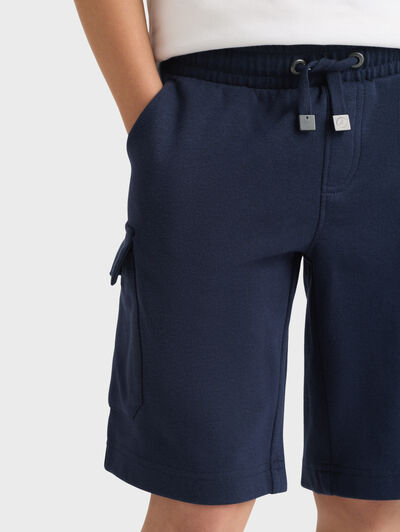 BERMUDA CARGO PUNTO KIDS AZUL MARINO