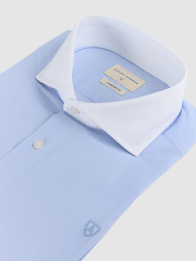 CAMISA MIL RAYAS C.BLANCO