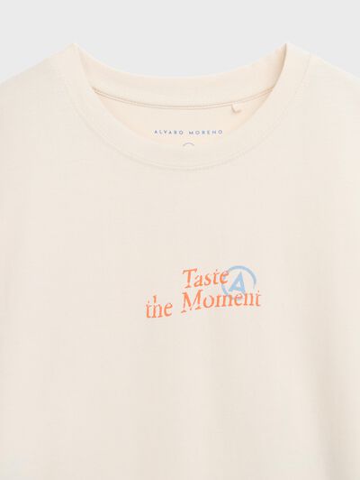 CAMISETA STORIES BEIGE