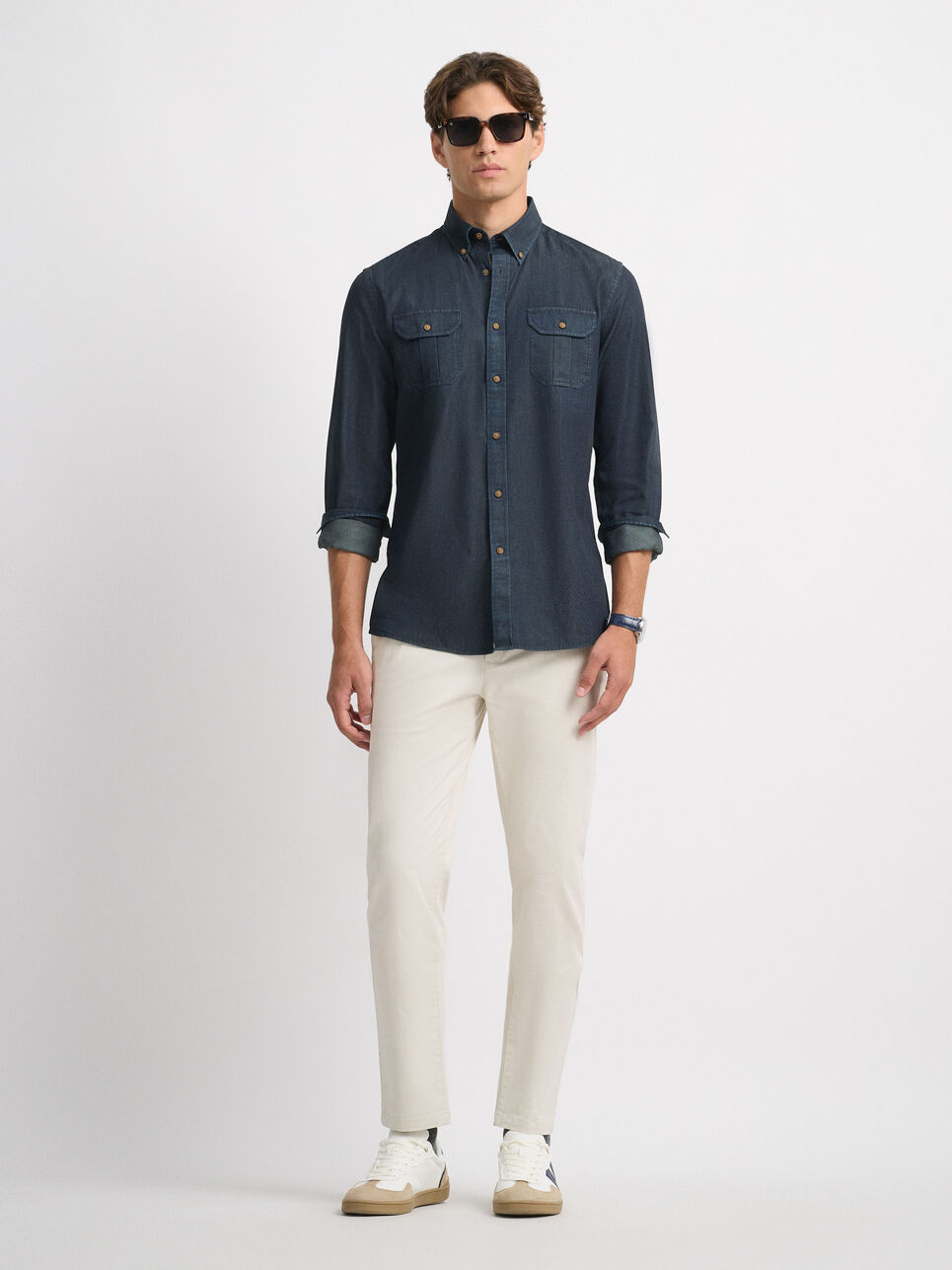 CAMISA DENIM BOLSILLOS