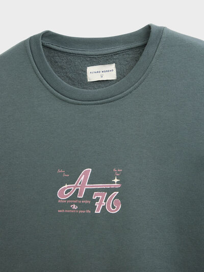 SUDADERA BELIEVE VERDE