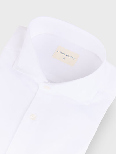 CAMISA POPELIN FIL A FIL BLANCO