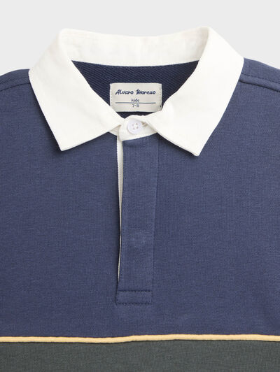 SUDADERA POLO CLUB KIDS AZUL MARINO