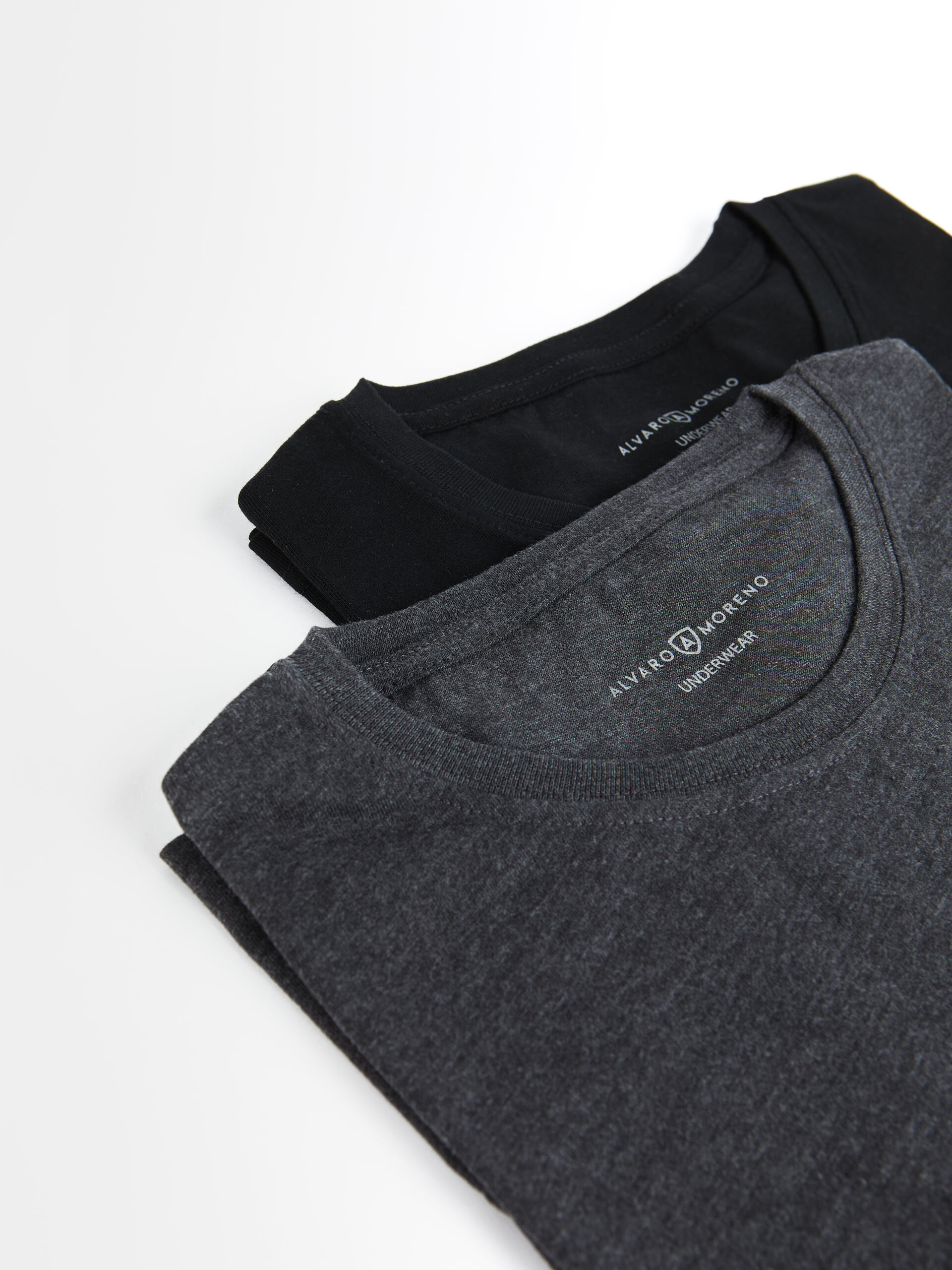 CAMISETA 2SET CREW NECK NEGRO