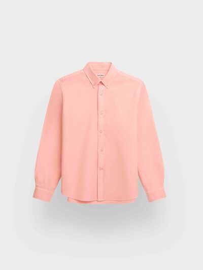 CAMISA OXFORD DYE KIDS CORAL