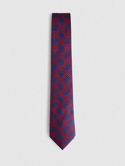 CORBATA JACQUARD MF ROJO