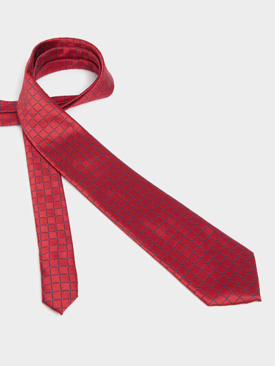 CORBATA JACQUARD MF ROJO