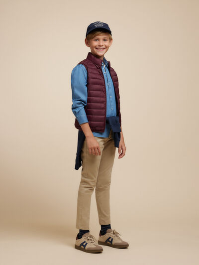 CHALECO NIRO KIDS BURDEOS