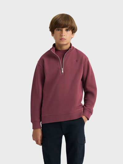 SUDADERA SIMPLY KIDS BURDEOS
