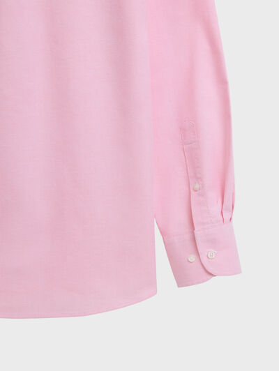 CAMISA OXFORD SOLID CORAL