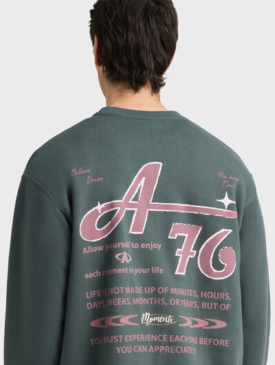 SUDADERA BELIEVE VERDE