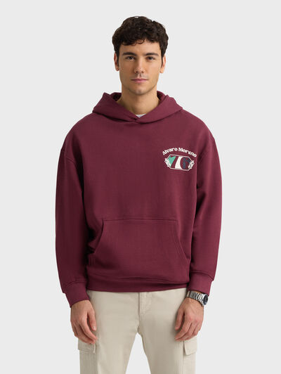 SUDADERA UNIQUE BURDEOS