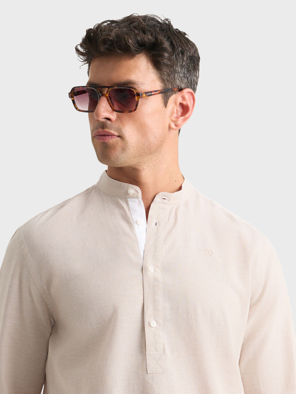 POLERA LINO MAO CONTRASTE