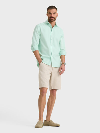 CAMISA OXFORD DYE TIE COLLAR VERDE AGUA