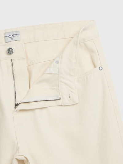 DENIM RELAXED FIT BEIGE