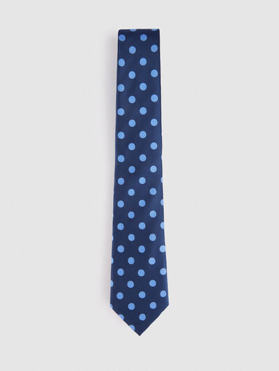 CORBATA JACQUARD MF AZUL MARINO
