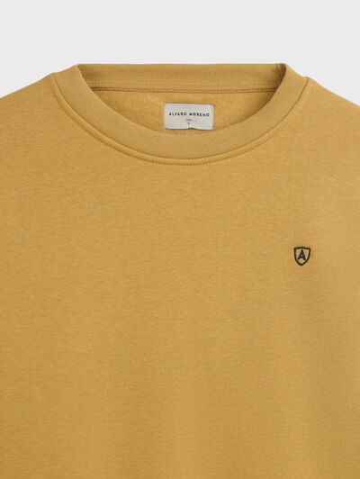 SUDADERA BASICA MOSTAZA