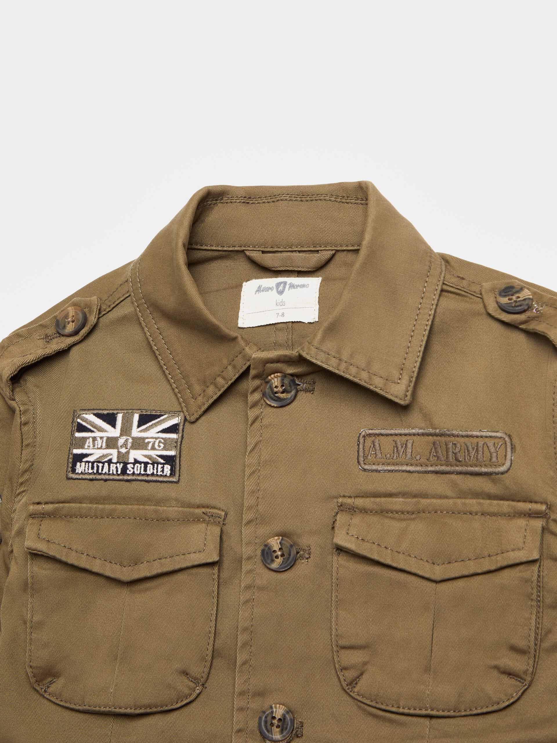 Sahariana militar hombre sales