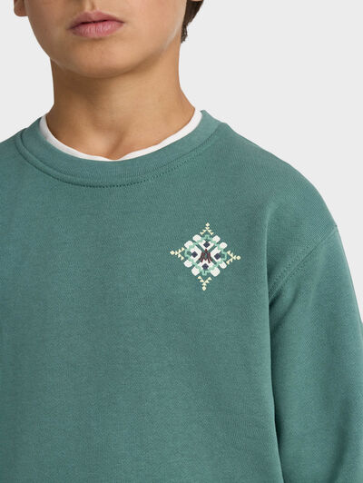 SUDADERA ETHNIC KIDS VERDE