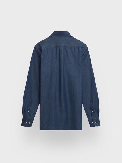 CAMISA DENIM DOWN AZUL MARINO