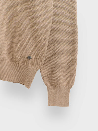 JERSEY CREMALLERA BEIGE