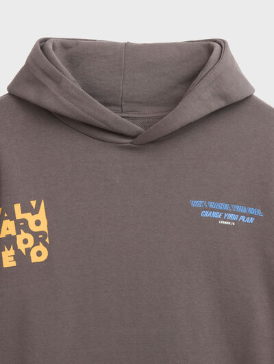 SUDADERA YOURSELF MARR&Oacute;N