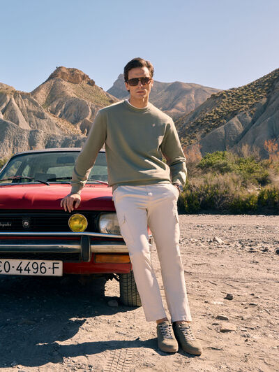 SUDADERA BASICA VERDE