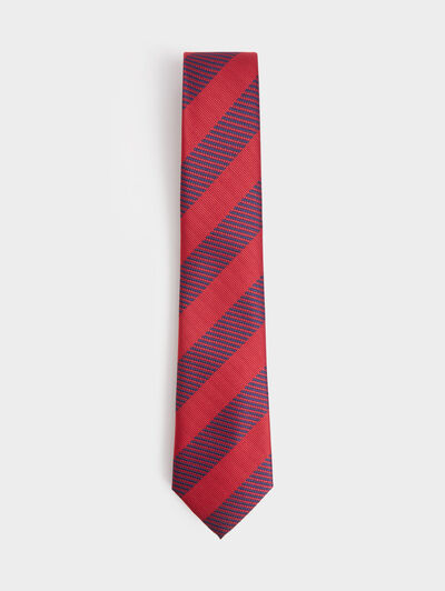 CORBATA JACQUARD MF ROJO
